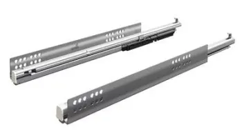 Hettich Atira Quadro V6 Teljes kihúz.sín beépített csill., Integrált push open   rendsz. terhelh. 30 k-ig, 420 mm balos 1.Kép