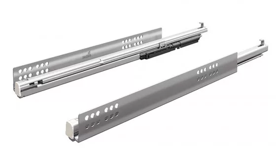 Hettich Atira Quadro V6 Teljes kihúz.sín  beépített csill., terhelhetőség 30kg-ig, 470 mm  balos