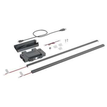 Hettich AvanTech YOU dekor profil megvilágítás szett, antracit, 400 mm 1.Kép