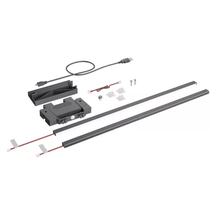 Hettich AvanTech YOU dekor profil megvilágítás szett, antracit, 500 mm