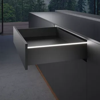 Hettich AvanTech YOU dekor profil megvilágítás szett, antracit, 500 mm 2.Kép