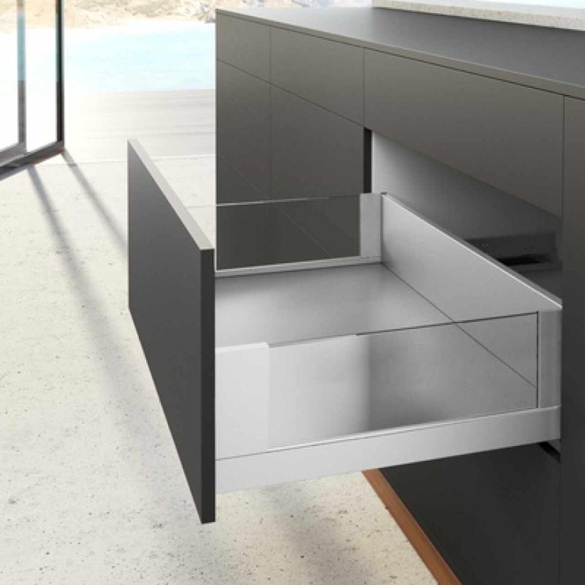 Hettich AvanTech YOU fiók oldal profil   350mm, jobbos, fehér, magasság 251 mm (ipari kiszerelés)