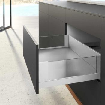 Hettich AvanTech YOU fiók oldal profil   350mm, jobbos, fehér, magasság 251 mm (ipari kiszerelés) 1.Kép