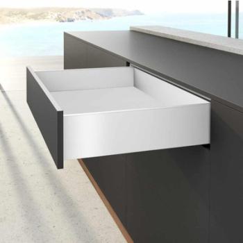 Hettich AvanTech YOU fiók oldal profil  450mm, jobbos, fehér, magasság 139 mm (ipari kiszerelés) 3.Kép