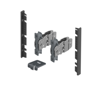 Hettich AvanTech YOU frontrögzítő belső előlaphoz,101 mm magas, antracit 1.Kép