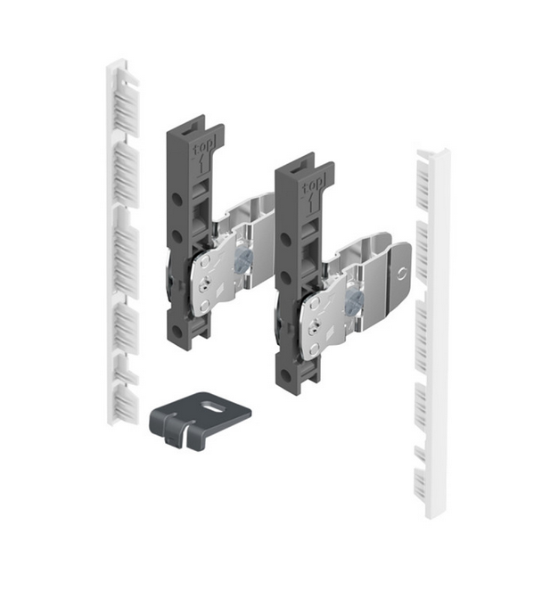 Hettich AvanTech YOU frontrögzítő belső előlaphoz,139 mm magas, fehér