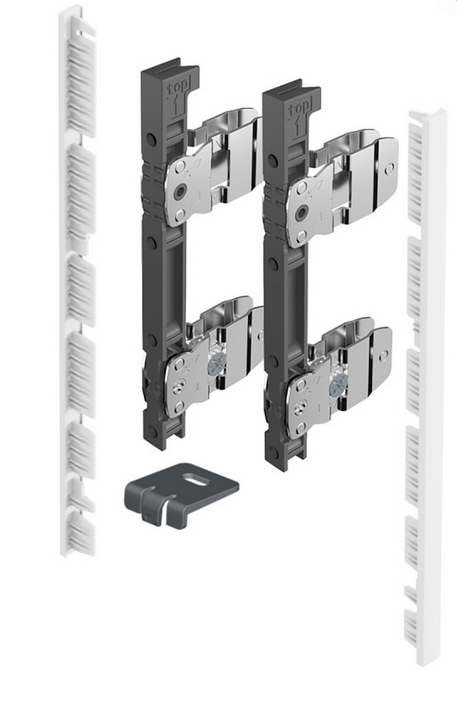 Hettich AvanTech YOU frontrögzítő belső előlaphoz,187 mm magas, fehér