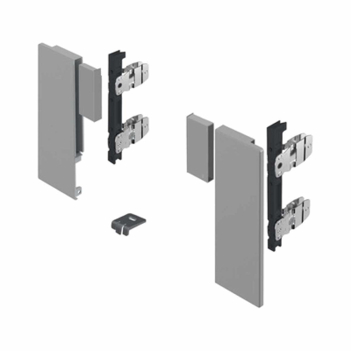 Hettich AvanTech YOU frontrögzítő Inlay belső fiók tartóprofil változathoz,187mm  magas, szürke