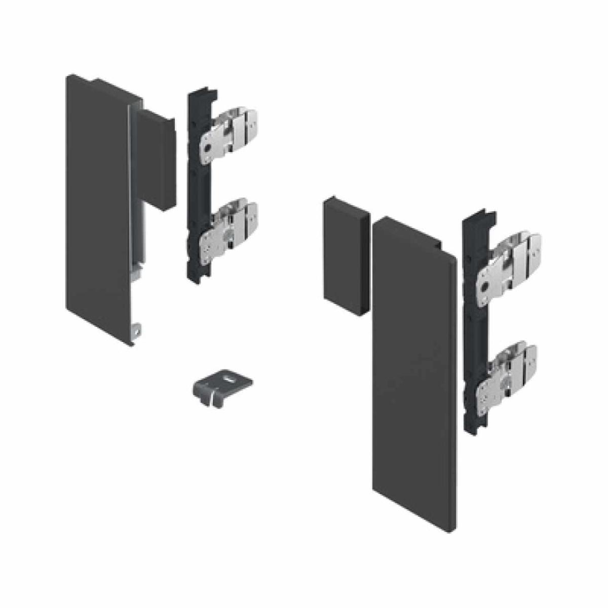 Hettich AvanTech YOU frontrögzítő Inlay belső fiók tartóprofil változathoz,187mm  magas, antracit