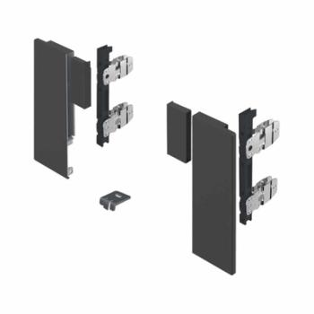 Hettich AvanTech YOU frontrögzítő Inlay belső fiók tartóprofil változathoz,187mm  magas, antracit 1.Kép
