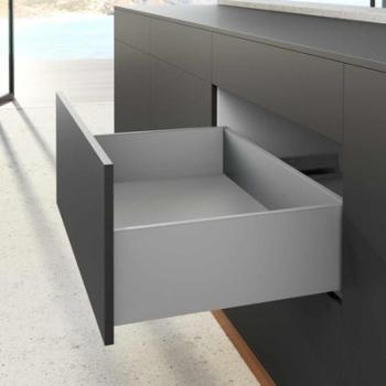 Hettich AvanTech YOU Inlay fiók oldallap 550 mm, jobbos, szürke, magasság 187 mm 1.Kép