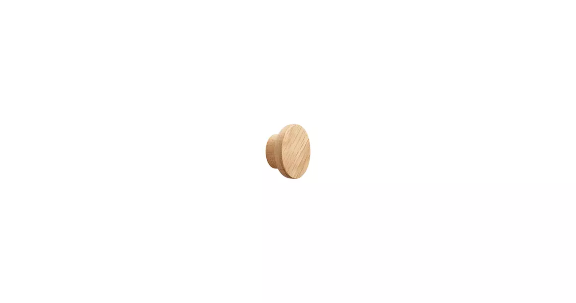 Furnipart Fogantyú  CIRCLE gomb, fa lakkozott tölgy