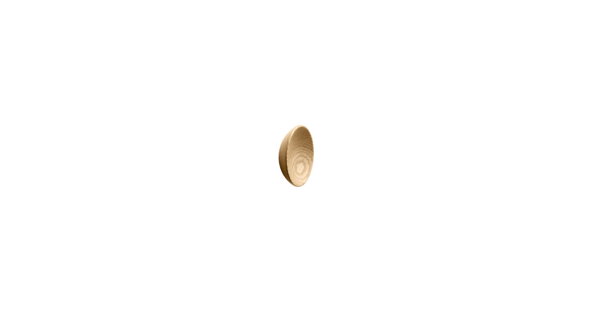 Furnipart Fogantyú  BOWL gomb, fa lakkozott tölgy