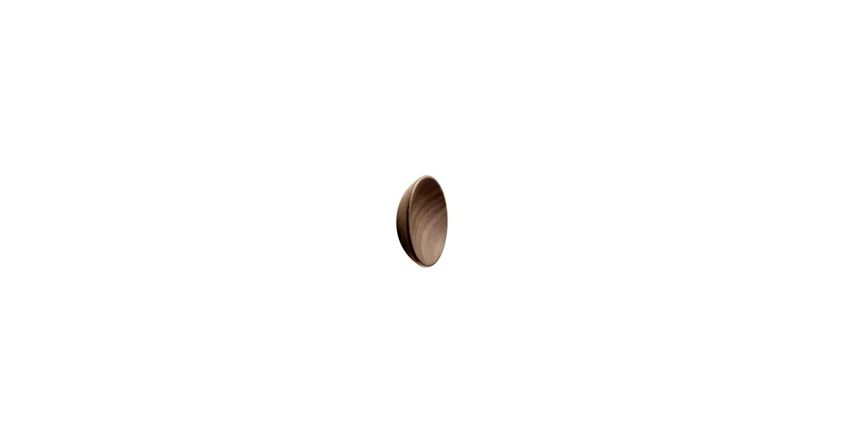 Furnipart Fogantyú  BOWL gomb, fa lakkozott dió