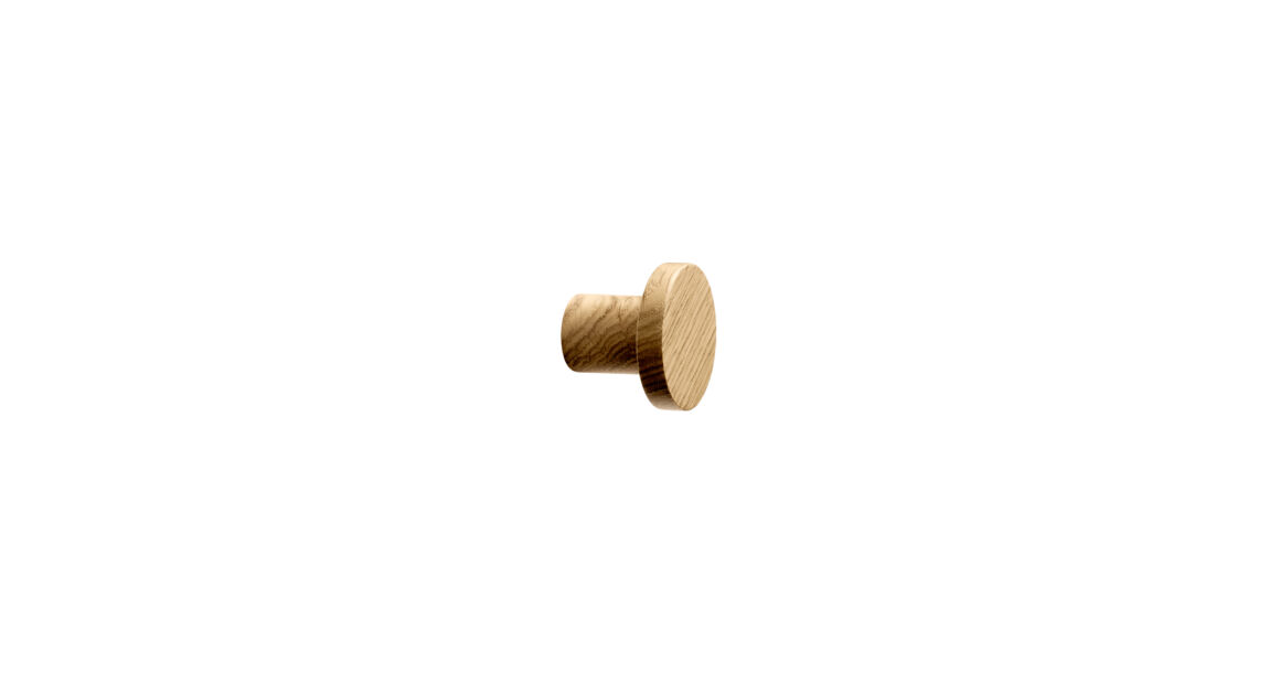 Furnipart Fogantyú  CIRCUM gomb, 33mm, f lakkozott tölgy