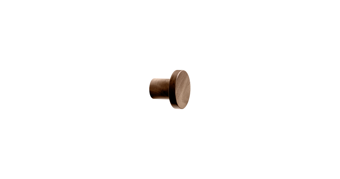 Furnipart Fogantyú  CIRCUM gomb, 33mm, f lakkozott dió