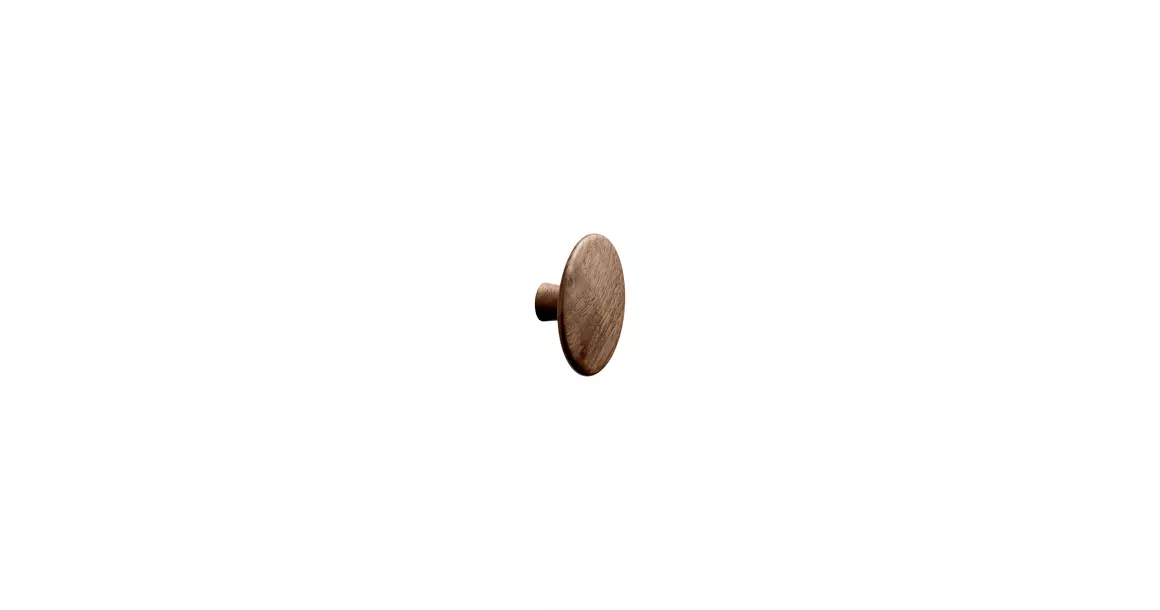 Furnipart Fogantyú  CLOUD gomb 64mm fa lakkozott dió