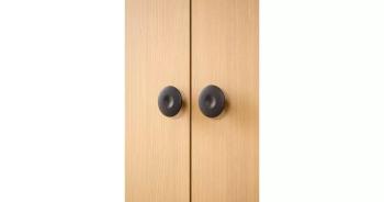 Furnipart Fogantyú  DIMPLE gomb, 40mm, f fekete kőris 2.Kép
