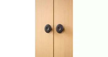 Furnipart Fogantyú  DIMPLE gomb, 60mm, f fekete kőris 2.Kép
