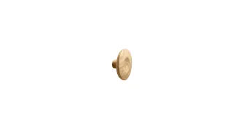 Furnipart Fogantyú  DIMPLE gomb, 80mm, f lakkozott tölgy 1.Kép