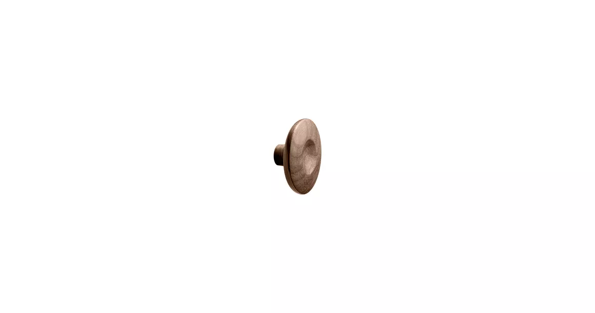 Furnipart Fogantyú  DIMPLE gomb, 80mm, f lakkozott dió