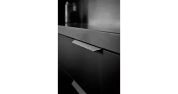 Furnipart Fogantyú  BLAZE 2   80-160mm alu, csiszolt matt fekete 2.Kép
