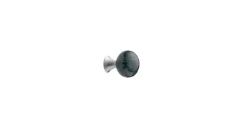 Furnipart Fogantyú  BEAD Straight gomb acél, polírozott acél - márvány zöld 1.Kép