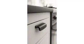 Furnipart Fogantyú   ART   96mm, öntött vas, fekete 2.Kép