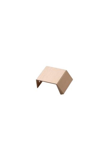 Furnipart Fogantyú  BENCH   20mm, alu csiszolt sárgaréz 1.Kép