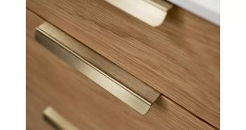Furnipart Fogantyú   ACCENT  160mm, alu csiszolt sárgaréz 2.Kép