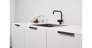 Furnipart Fogantyú  ACCENT  160mm, alu csiszolt fekete 2.Kép