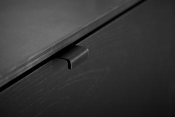 Furnipart Fogantyú  ARTISAN   20mm, alu csiszolt matt fekete 2.Kép