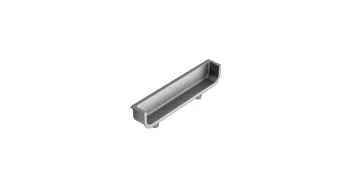 Furnipart Fogantyú  BACK élbe ültethető 64mm, fém, szálcsiszolt homokfúvott 1.Kép