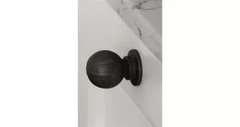 Furnipart Fogantyú  BANISTER gomb, fém antik barna 2.Kép