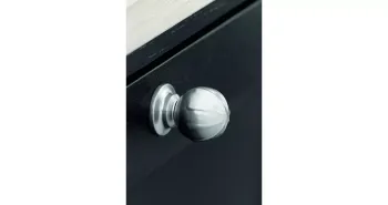 Furnipart Fogantyú  BANISTER gomb, fém szálcsiszolt 2.Kép