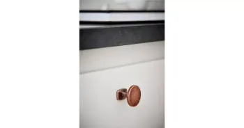 Furnipart Fogantyú  CLASSIC gomb, fém antik vörösréz 1.Kép