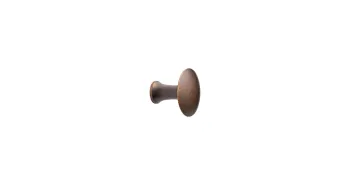 Furnipart Fogantyú  CASTLE w/O-ring gomb fém, antik barna 1.Kép