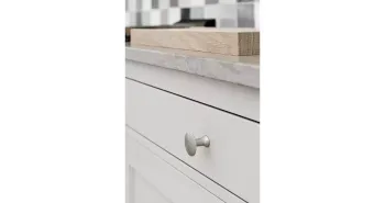 Furnipart Fogantyú  CASTLE w/O-ring gomb fém, szálcsiszolt 2.Kép