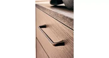 Furnipart Fogantyú  CONCAVE  160mm, fém antik barna 2.Kép