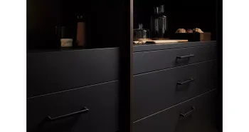 Furnipart Fogantyú  BOUNCE  160mm, fém fekete matt 2.Kép