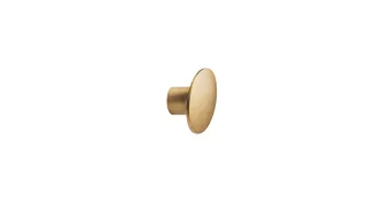 Furnipart Fogantyú  DOME w/O-ring gomb fém, csiszolt sárgaréz 1.Kép