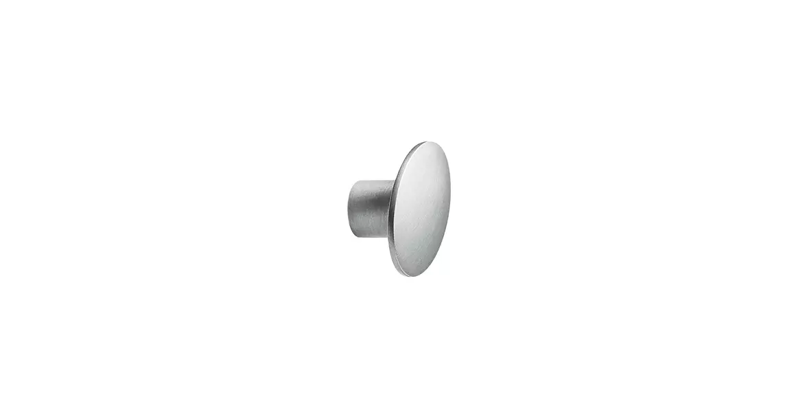 Furnipart Fogantyú  DOME w/O-ring gomb fém, szálcsiszolt