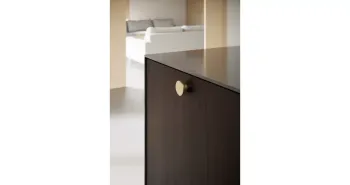Furnipart Fogantyú  CIRCLE gomb, fém sötét csiszolt arany 2.Kép