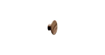 Furnipart Fogantyú  OLYMPIA gomb, 50mm fa, lakkozott dió 1.Kép