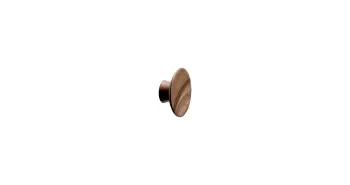Furnipart Fogantyú  OLYMPIA gomb, 65mm fa, lakkozott dió 1.Kép