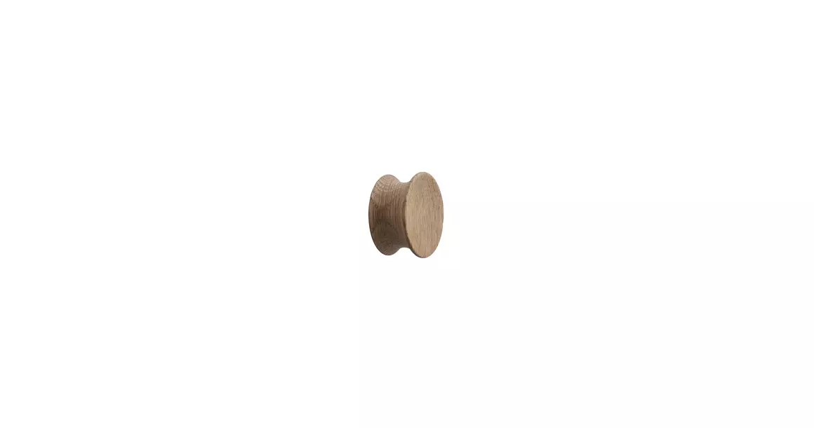 Furnipart Fogantyú  PULLEY gomb, fa lakkozott tölgy