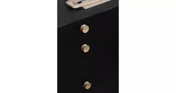 Furnipart Fogantyú  PULLEY gomb, fa lakkozott tölgy 2.Kép