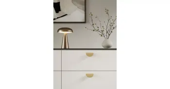 Furnipart Fogantyú  HORUZON   32mm, fa lakkozott tölgy 2.Kép