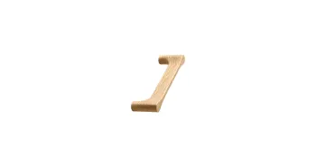 Furnipart Fogantyú  DROPS  160mm, fa lakkozott tölgy 1.Kép