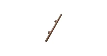 Furnipart Fogantyú  JAPAN  224mm, fa lakkozott dió 1.Kép